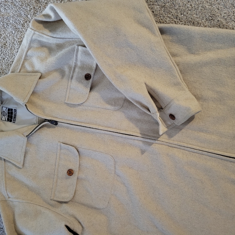 Men's XL wool zip up jacket